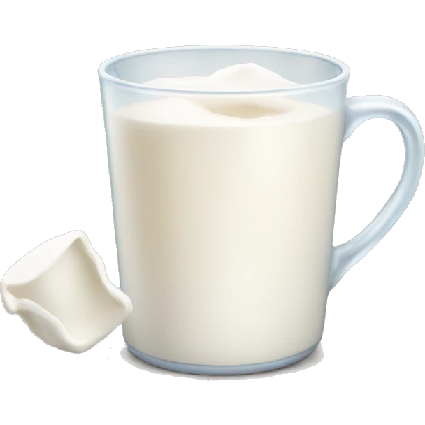 A cup of milk emoji