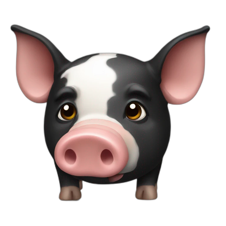Un cochon noir emoji