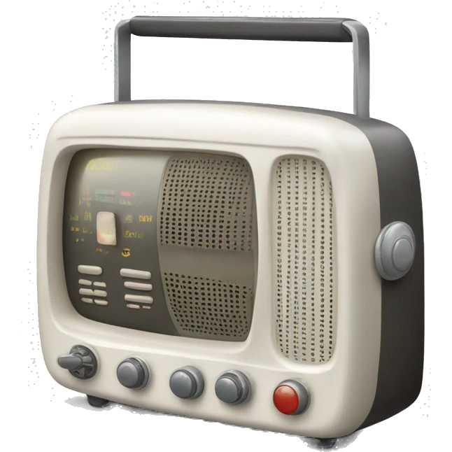 white soviet radio receiver emoji