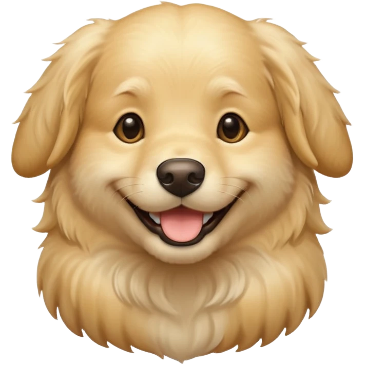 cream golden retriever emoji