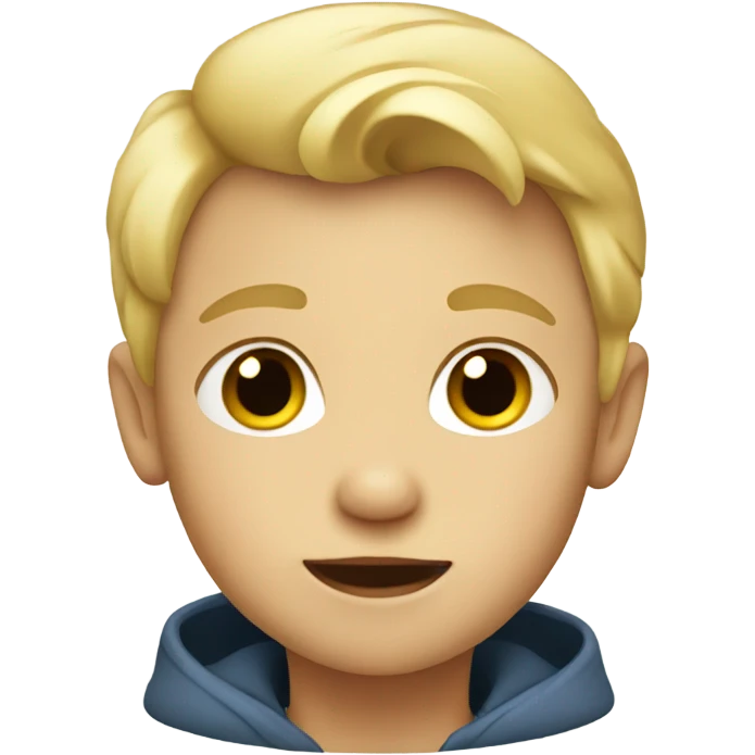 Blonde boy kid emoji