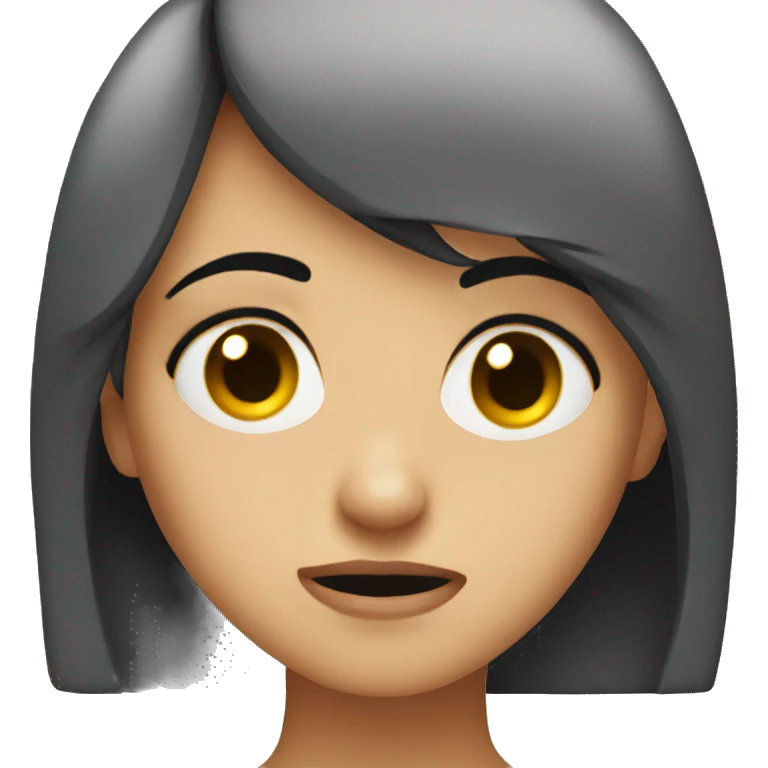 Disgusted girl face emoji