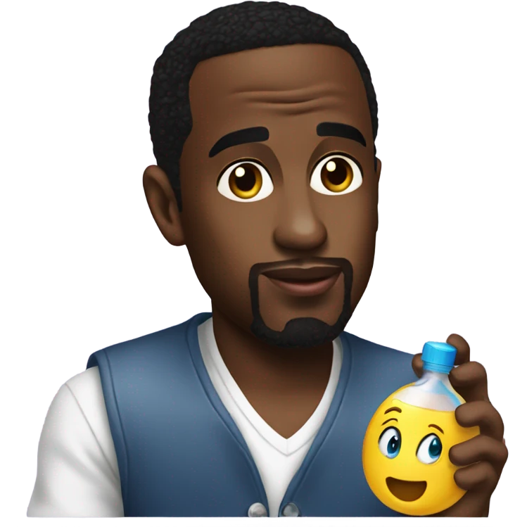 P diddy holding baby oil emoji