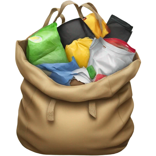 messy bag emoji