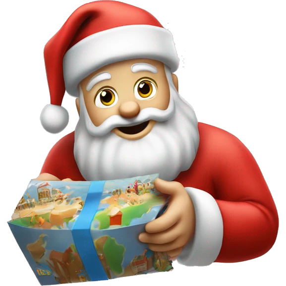 Santa Claus with offers from sandberg.world emoji
