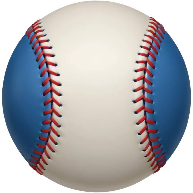 blue baseball ball emoji
