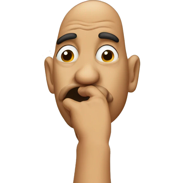 person picking his nose emoji