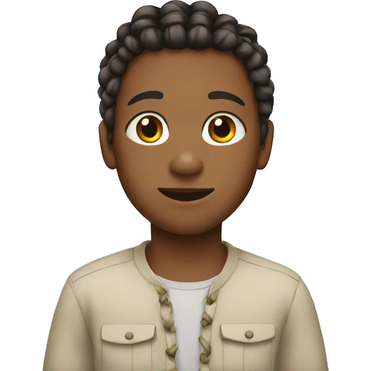 boy with braids  emoji