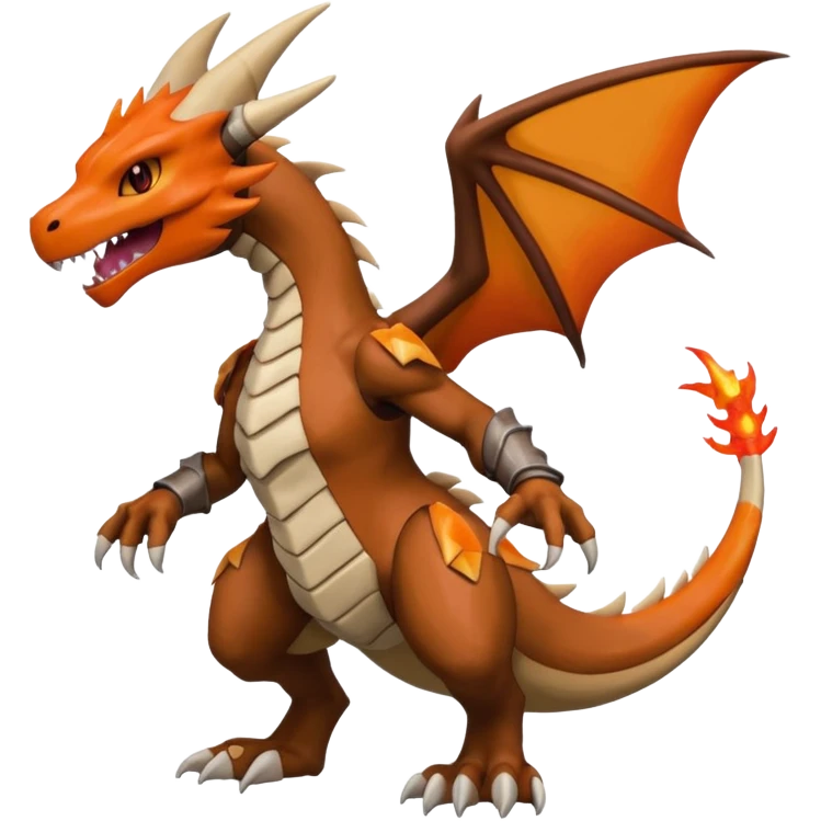 Noivern-Marowak-Charizard-Fakémon-hybrid-creature (full body)  emoji