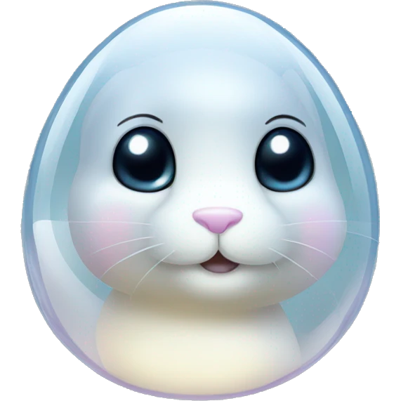 Translucent Glass Bunny emoji