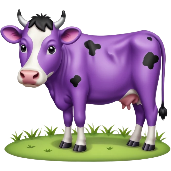 purple cow emoji