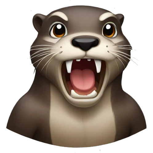 Angry otter emoji