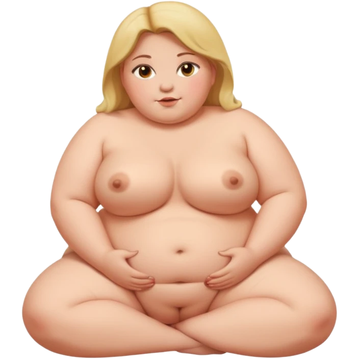 Fat women’s naked butt emoji