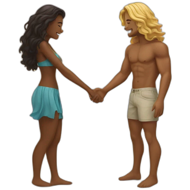 romance in the beach emoji
