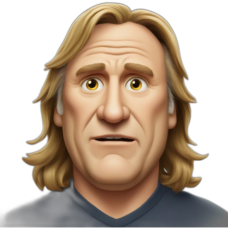 Gérard Depardieu in ogre emoji