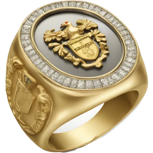 signet ring with coat of arms emoji