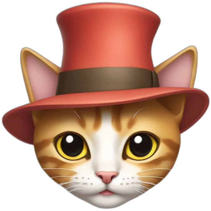 Cat with hat emoji