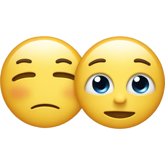 Happy and sad emoji