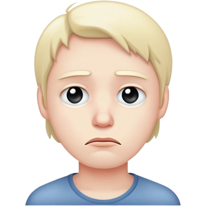 Sad face emoji
