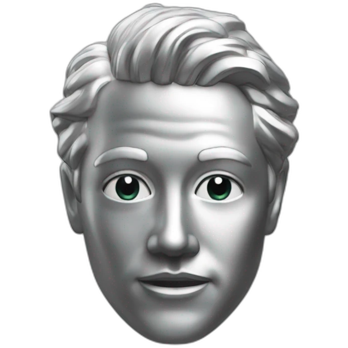 Pure silver bust emoji