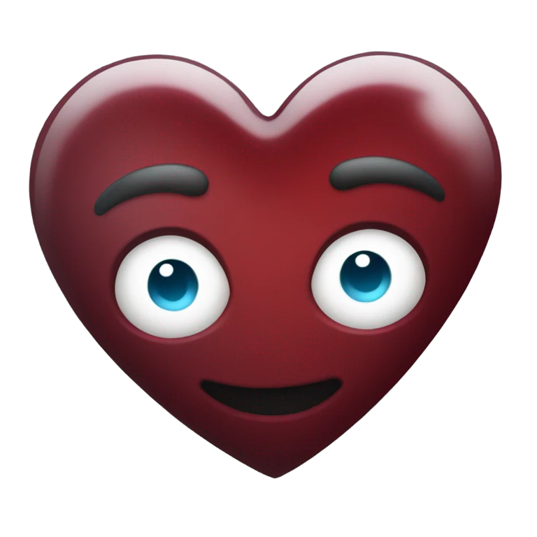 dark red heart emoji