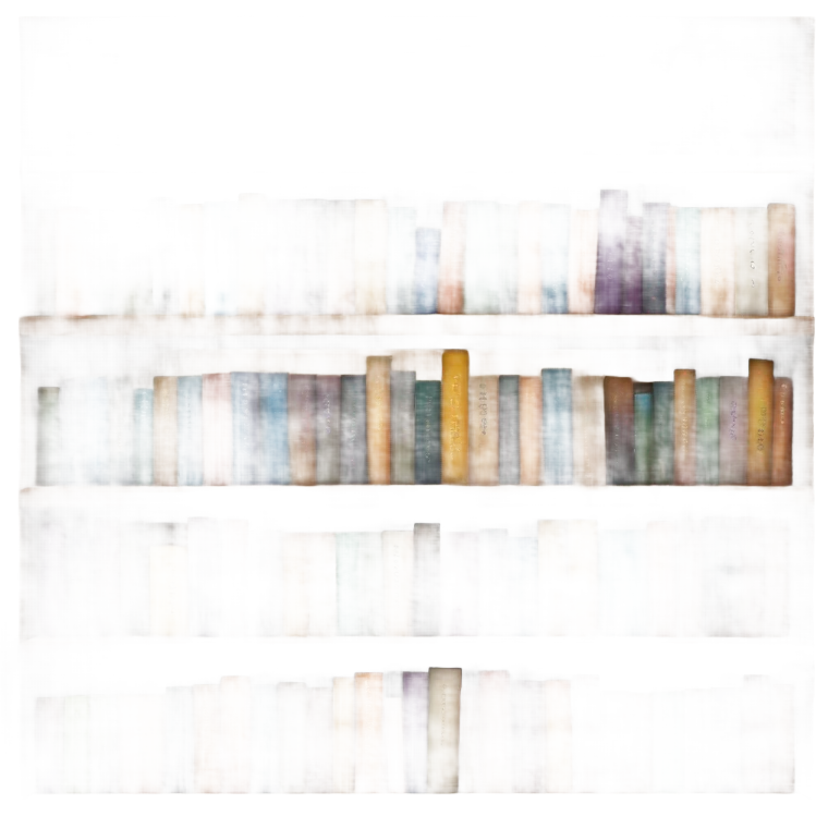 Books inside a house emoji