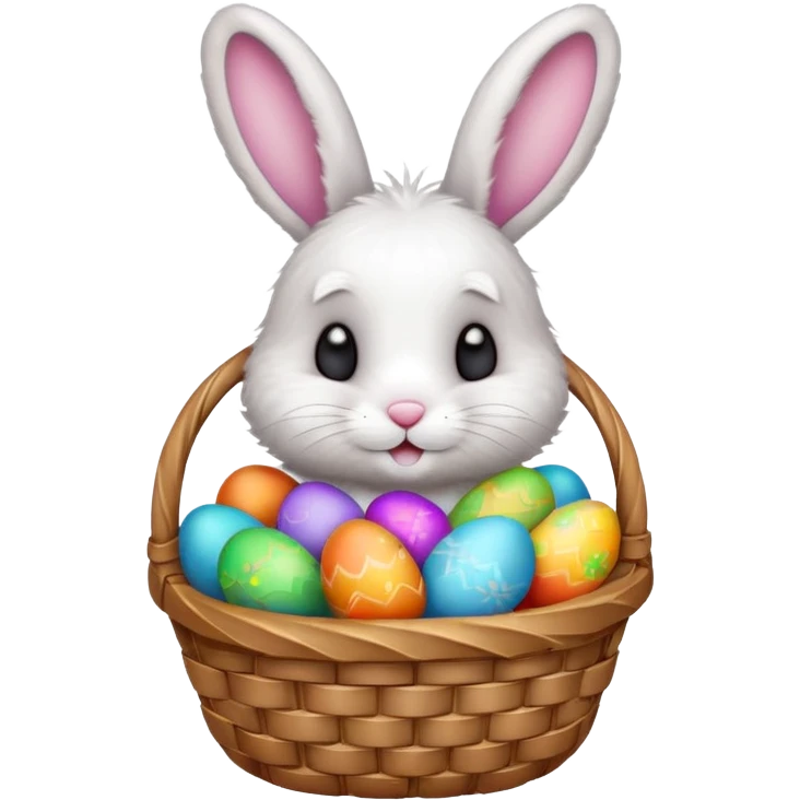 a Christmas bunny emoji