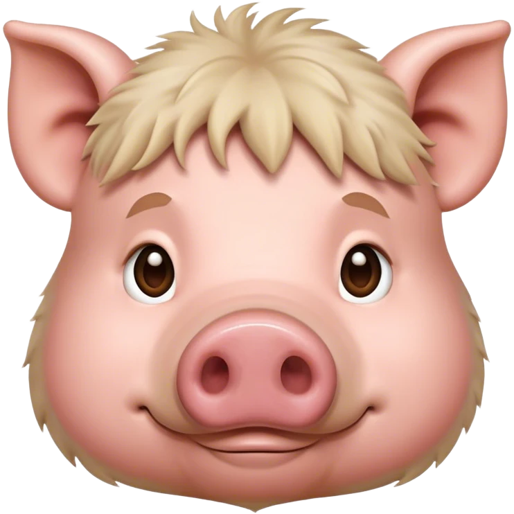 Hairy pig emoji