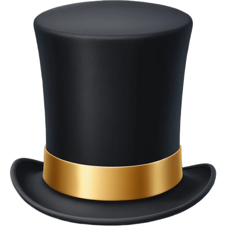 Top Hat: A formal hat often associated with performers, magicians, or formal events.
 emoji