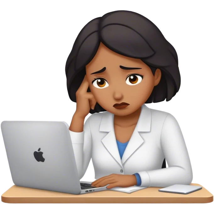 sad women work emoji