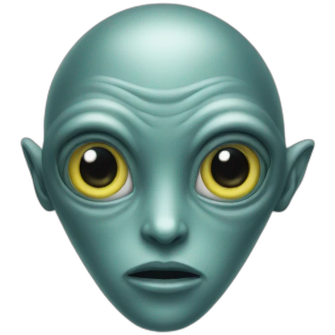 alien with human eyes emoji
