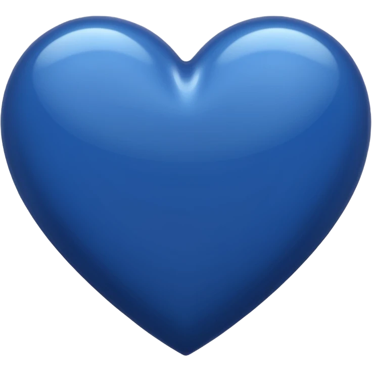 Dark blue heart emoji