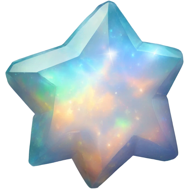 Two small one big star opal crystal emoji