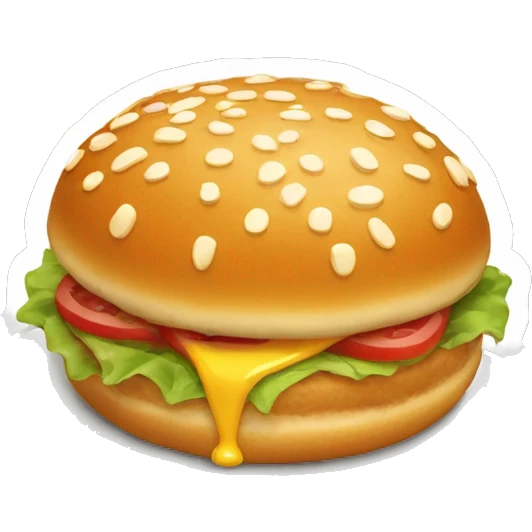 1 sesambrötchen mit körnern isometric emoji