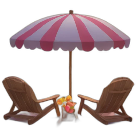 Beach love emoji