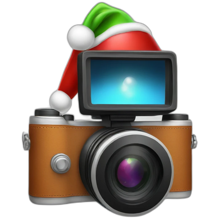 stereo camera christmas emoji