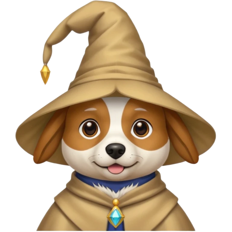Dog wizard emoji