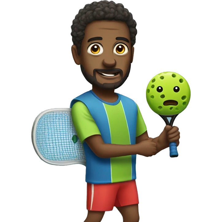 Me playing pickleball emoji