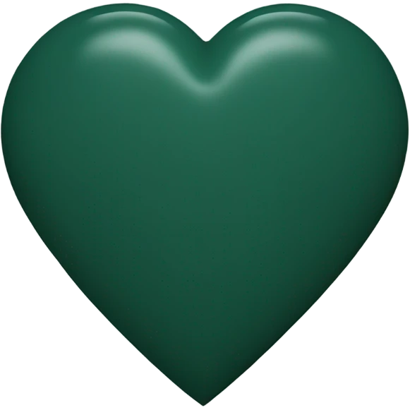 Hunter green heart emoji