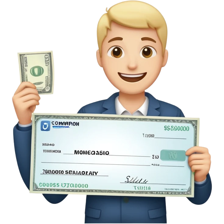 Waiting for  salary  with funny way emoji