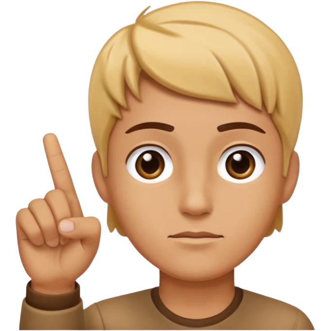 hand pointing to head emoji