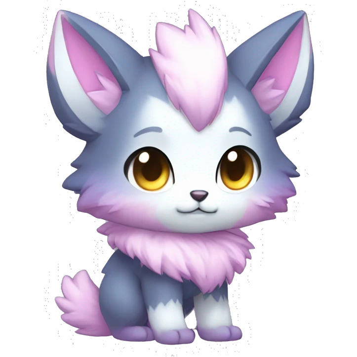  High quality Cute Cool Kawaii edgy Pretty Chibi Fur-Sona Colorful Fakemon Full Body emoji