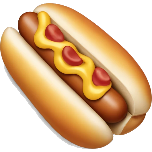 plain hotdog with no bun dripping milk emoji