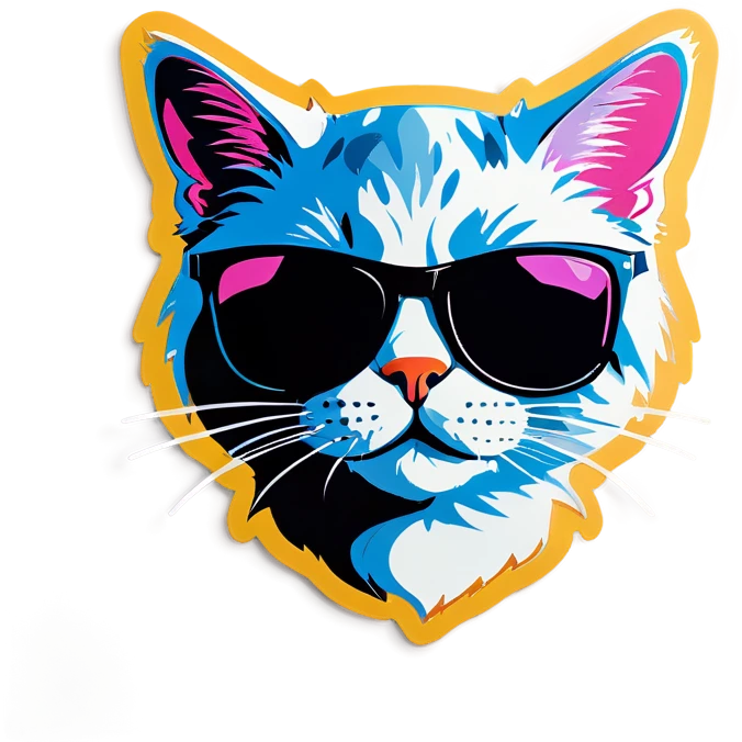 Cat with sunglasses emoji