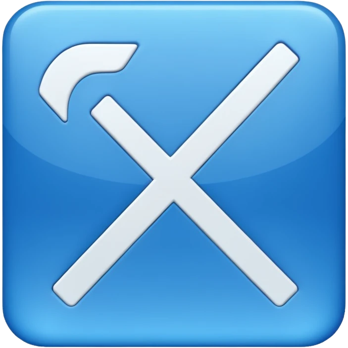 I want a blue square flipped 45 degrees and a white checkmark in it emoji