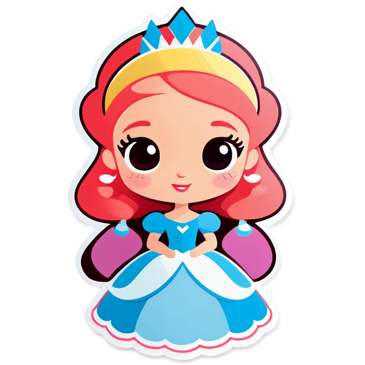 Princess blushing emoji