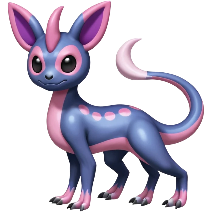 Shiny Duskull-Salandit-Sylveon-Fakémon-hybrid-creature (full body)  emoji