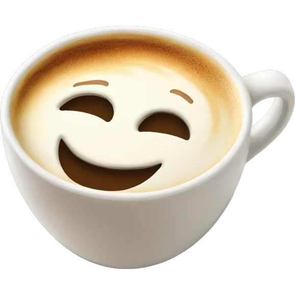 Latte in Ceramic cup emoji