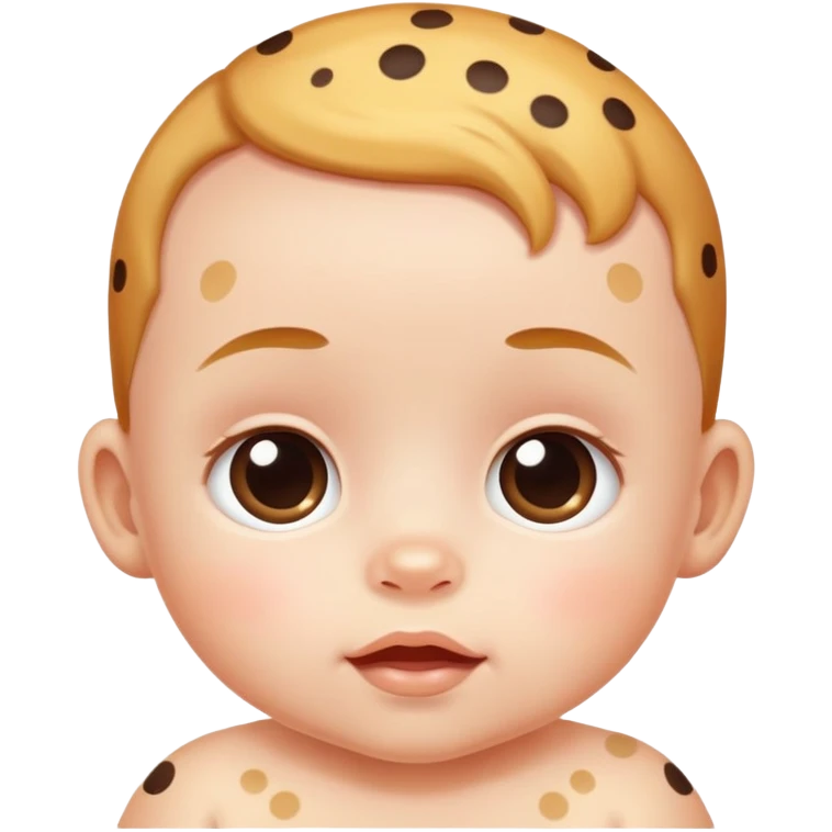 bebe com pontinhos vermelhos na pele emoji