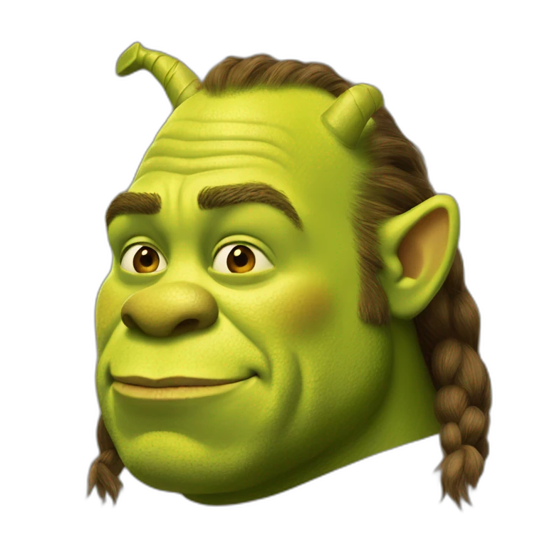 Shrek sur un âne emoji
